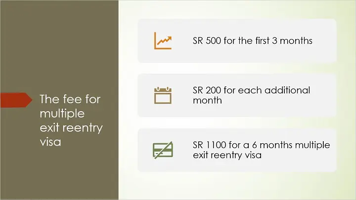 Multiple Exit Reentry Visa fee
