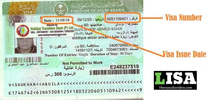 How To Find Visa Number In Saudi Visa - Printable Templates Free